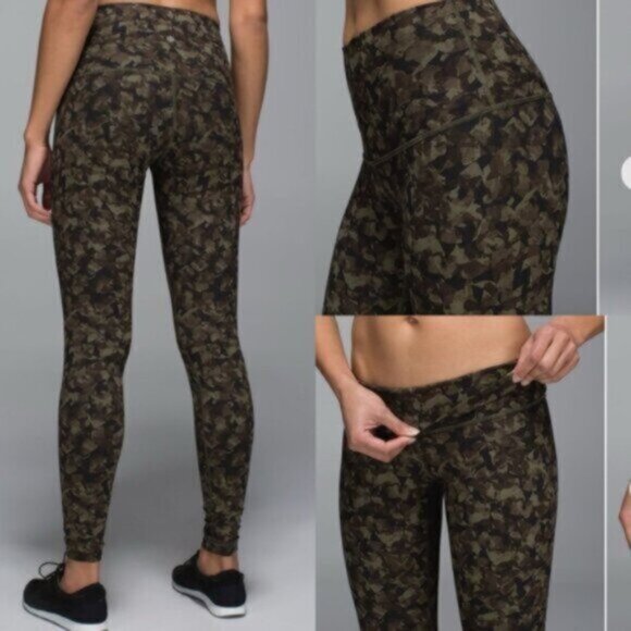 Lululemon  * Wunder Under Pant  Full-On Luon Roll Down EUC - Picture 1 of 14